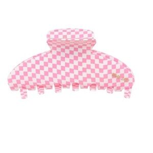 Emi Jay Big Effing Clip in Skate Princess Checkered Pink